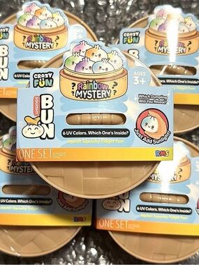 Crazy Fun Rainbow Mystery Squishy Bun - Tan Dumpling Toy